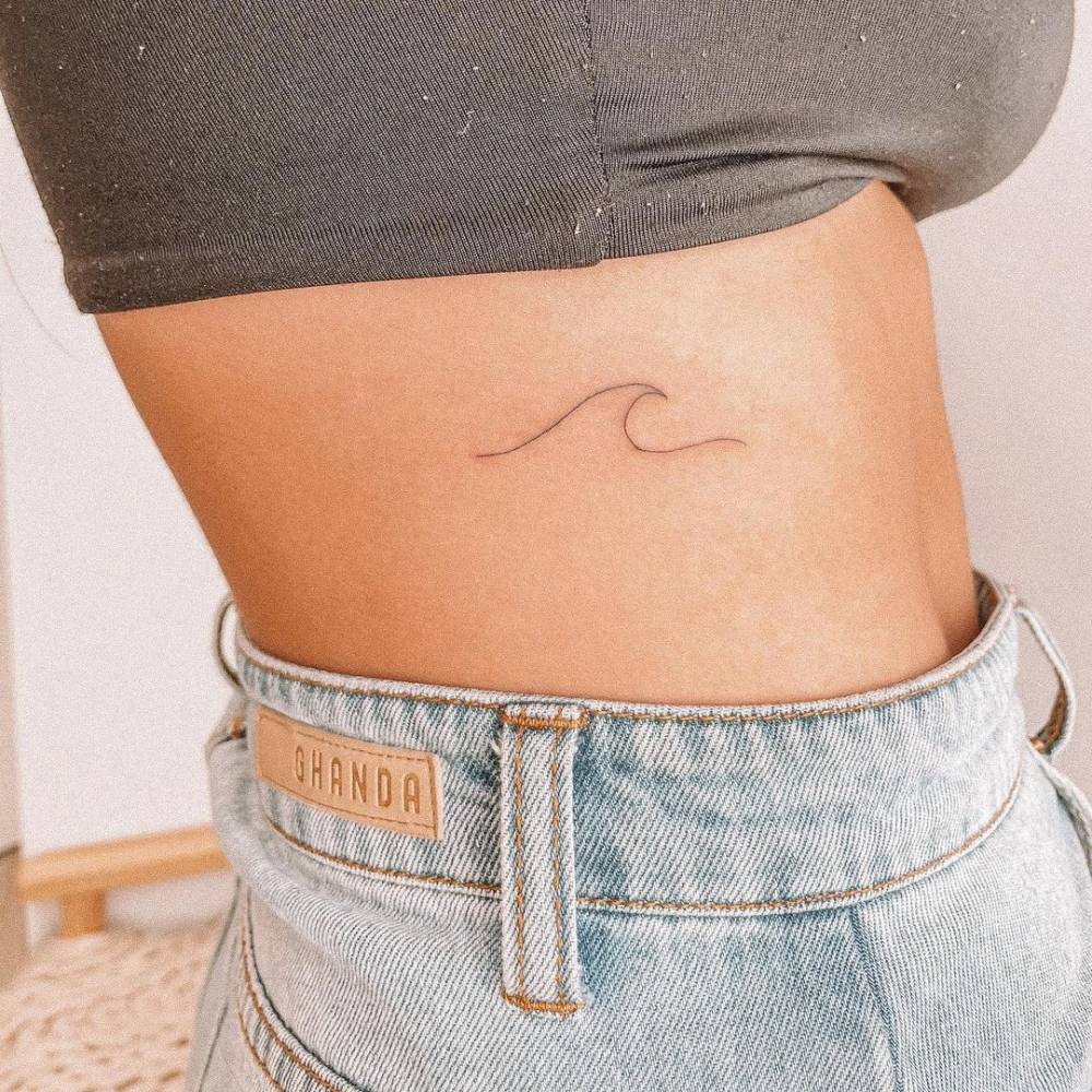 Minimalist Wave Tattoo On The Rib. 1000_x_1000_jpg