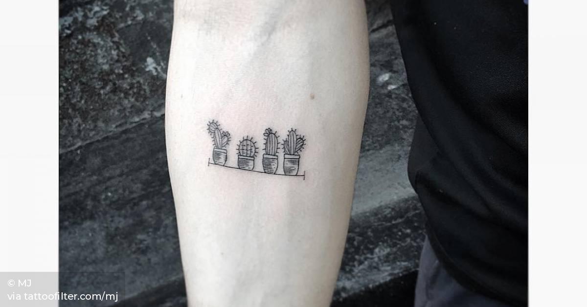 Cactus Tattoos On The Right Inner Forearm. 628_x_1200_jpg
