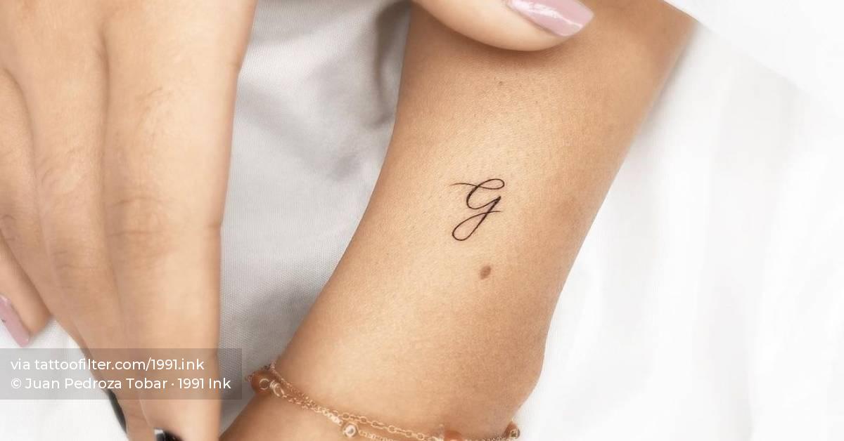 Minimalist Letter "G" Tattoo On The Wrist. 628_x_1200_jpg