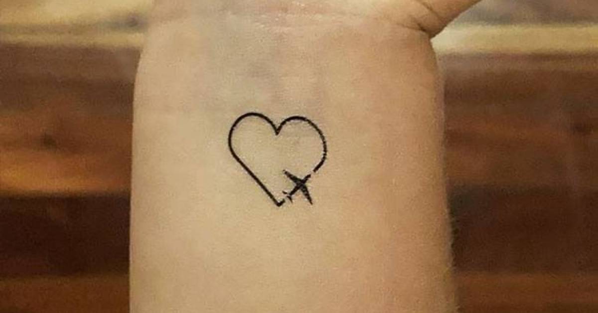 Traveller Heart Temporary Tattoo, Get It Here ▻ 628_x_1200_jpg