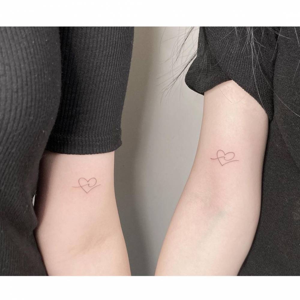 Minimalist Matching Heart And Wave Tattoo For Best 1000_x_1000_jpg