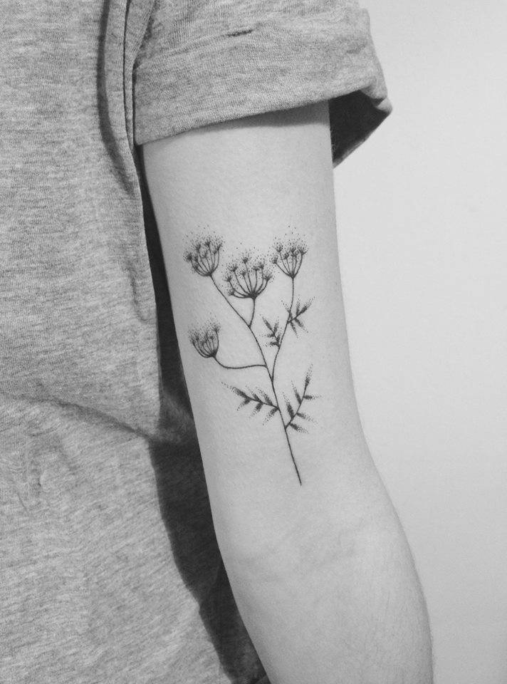 Delicate Flower Tattoo On The Left Bicep. 960_x_712_jpg