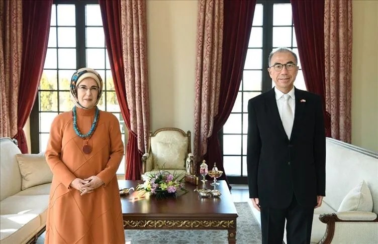 عقيلة أردوغان تهنئ اليابان باليوم الوطني وعيد ميلاد الإمبراطور