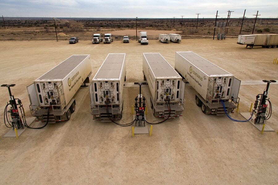 Compressed Natural Gas Delivery Mobile Cng Distribution Certarus Ltd