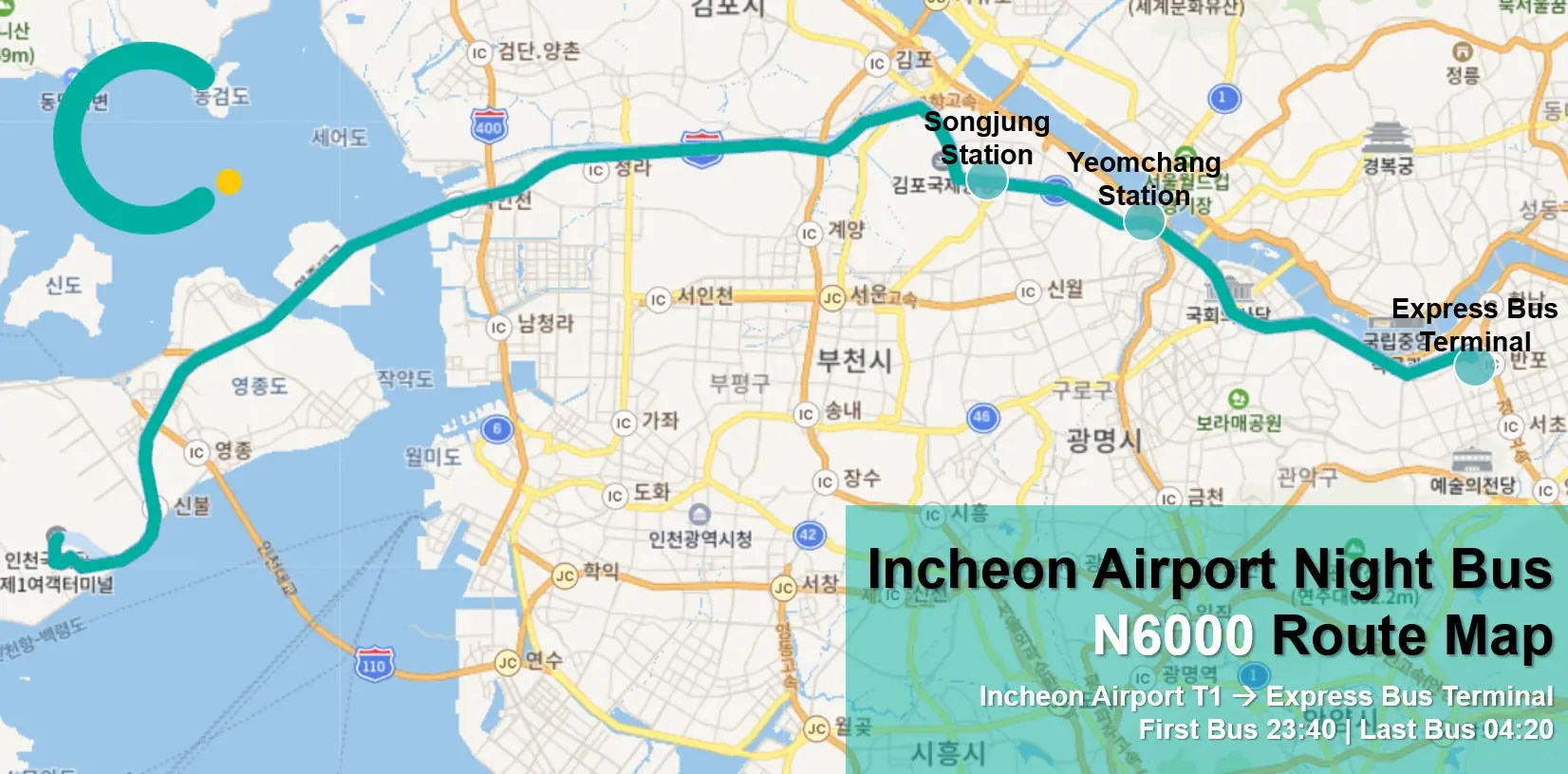 Nah, beberapa cara yang populer adalah dengan menggunakan airport railroad express&nbsp;. Creatrip Late Night Transportation At Incheon Airport