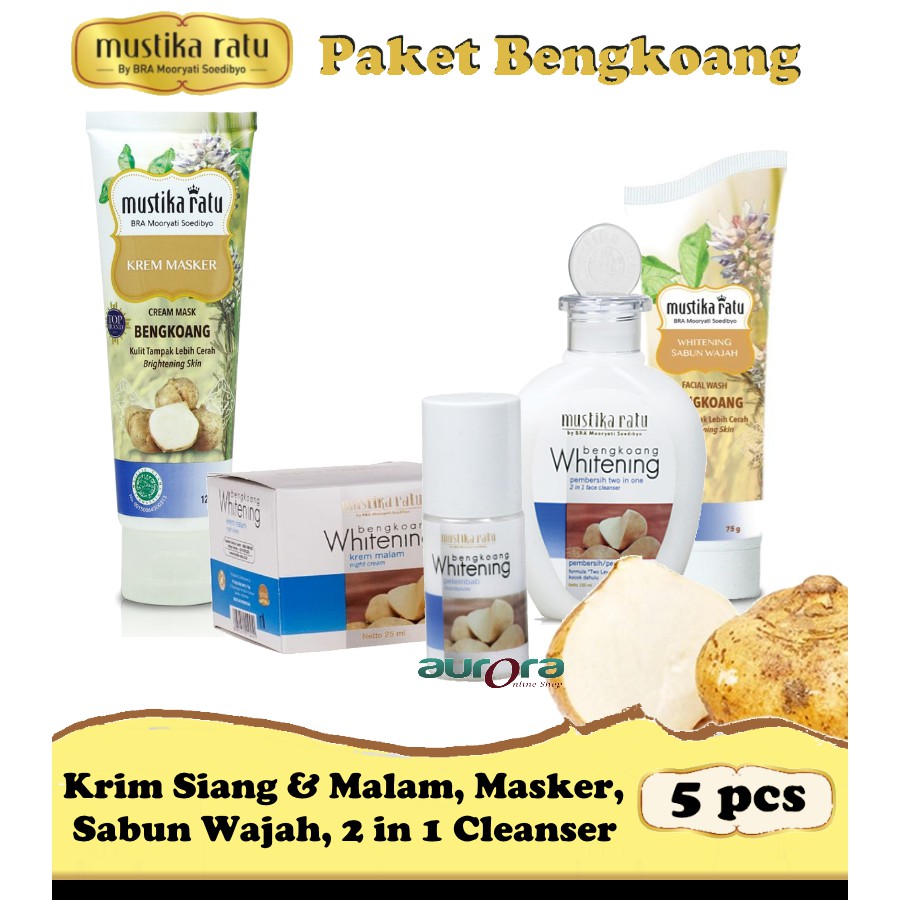 Seluruh produk mustika ratu perawatan wajah jerawat telah terakurasi dengan baik sehingga menawarkan kualitas yang terbaik dengan promo dari lazada sehingga . Jual Mustika Ratu Paket Bengkoang 5pcs Krim Siang Malam Masker Sabun Wajah 2in1 Cleanser Indonesia Shopee Indonesia
