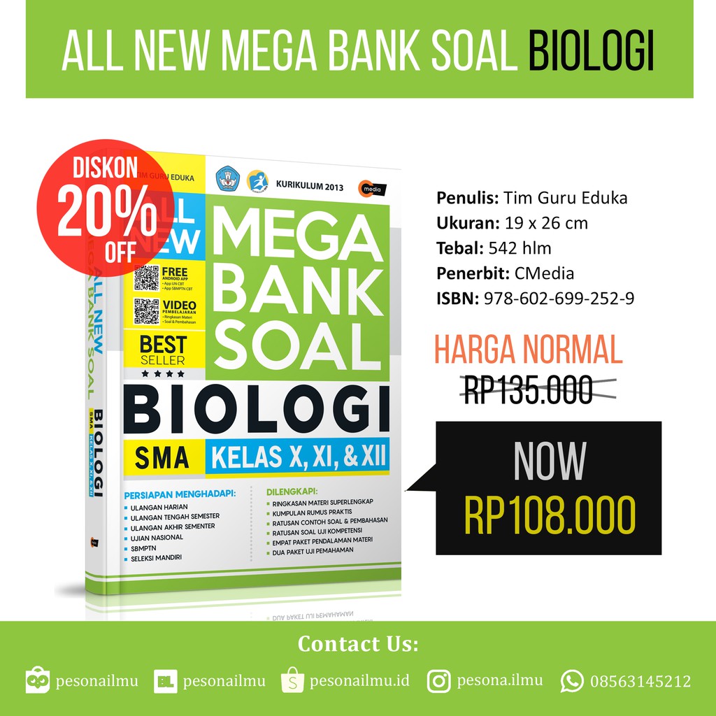 Di kesempatan kali ini admin akan . All New Mega Bank Soal Biologi Sma Shopee Indonesia