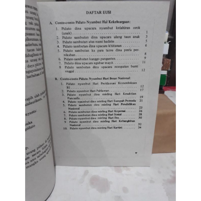 Jual contoh contoh pidato basa sunda Indonesia|Shopee Indonesia