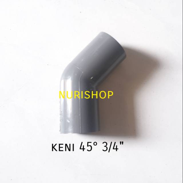 Elbow 45 derajat 3/4&quot; / knee / keni / knie / kenie pvc AW 45 x 3/4&quot;/ Elbow 3/4  | Shopee Indonesia