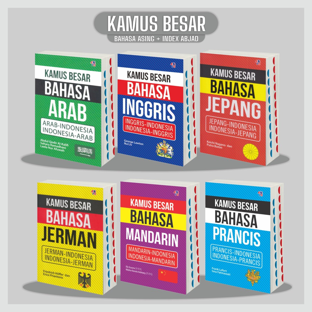 Kamus Besar Bahasa Inggris Jerman Jepang Arab Mandarin Indonesia PB Press |  Shopee Indonesia
