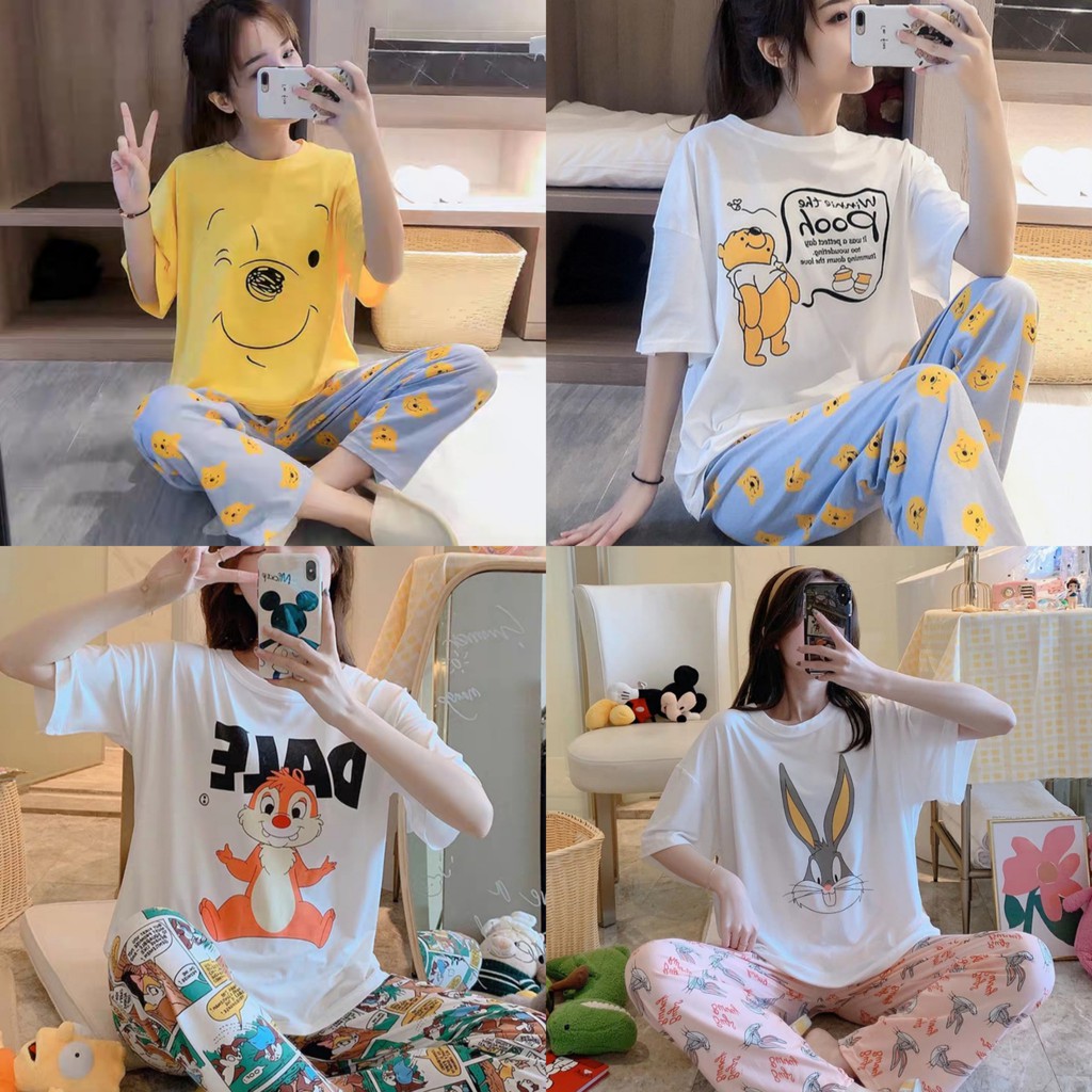 Animasi kartun bergerak lucu bergerak yang lucu cute dan imut. Piyama Wanita Korea Syle Motif Animasi Lucu | Shopee Indonesia