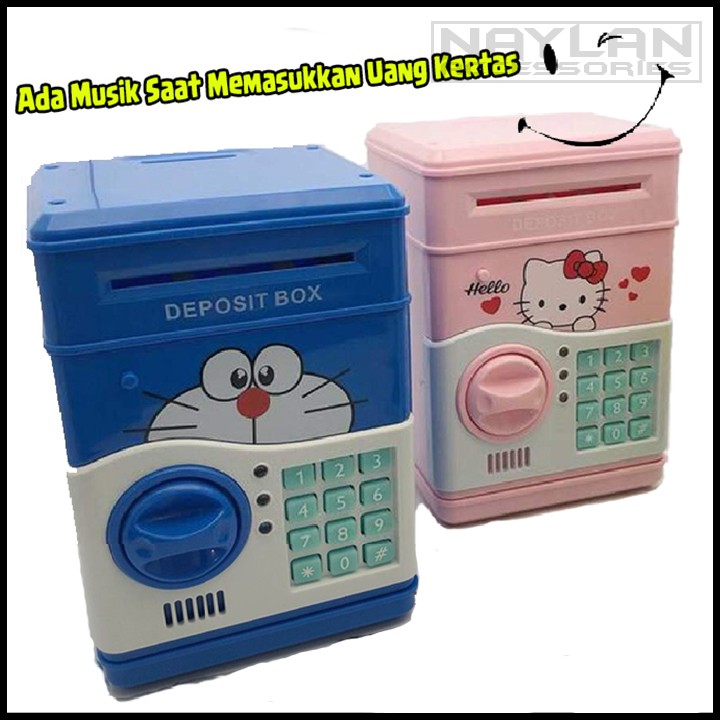 Juga untuk pembuatan celengan, anda perlu tutup. Celengan Anak Model Brankas Atm Karakter Dengan Password Pengaman Shopee Indonesia