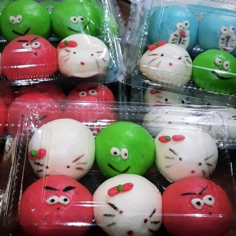 Bakpao Kartun / Bakpao Karakter, Frozen Pao Roti enak lembut, bentuk lucu |  Shopee Indonesia