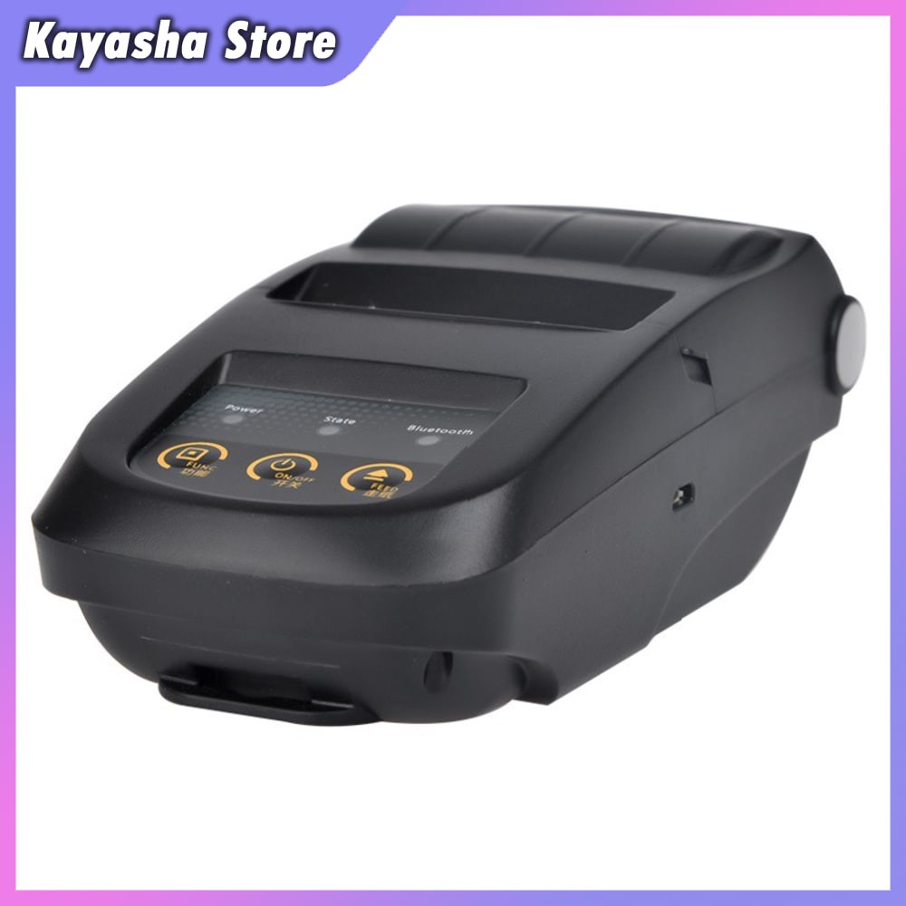 KYS NYEAR MINI PORTABLE BLUETOOTH THERMAL RECEIPT PRINTER BATERAI 18650  NP100 BLACK | Shopee Indonesia