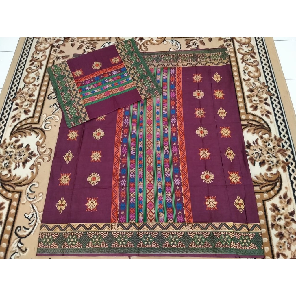 Jual Kain Songket Palembang Murah Printing Berbagai Motif &amp; Warna  Indonesia|Shopee Indonesia