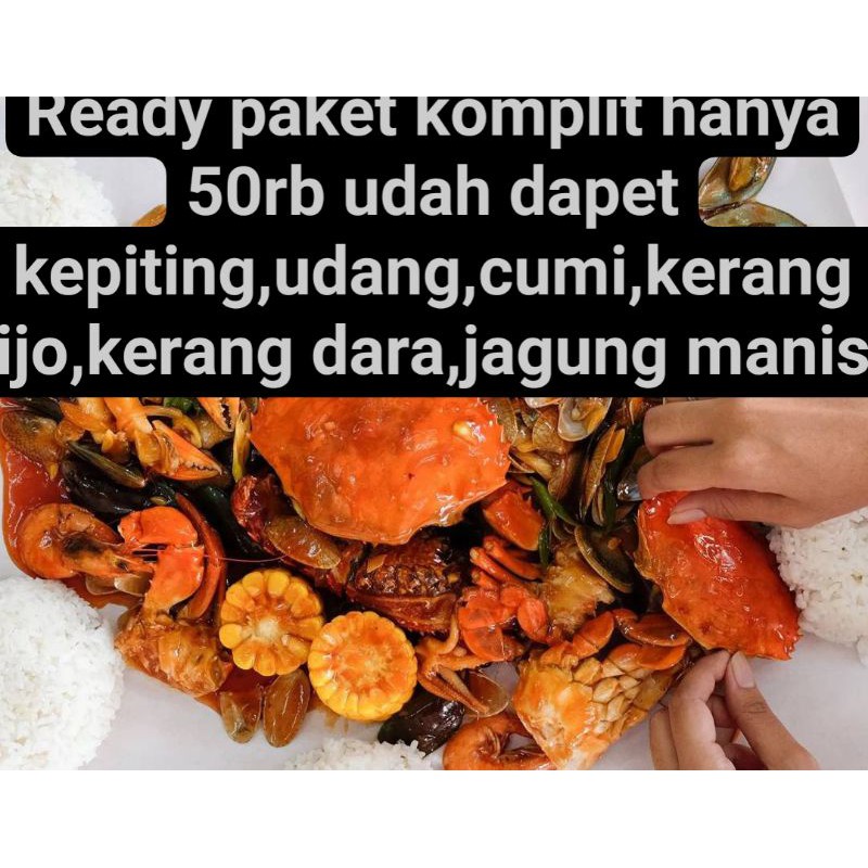 Kamu bisa dengan mudah memasak masakan kepiting saus padang sesuai resep yang sudah kami berikan di. Jual Seafood Paket Komplit Isi Kepiting Udang Kerang Ijo Kerang Dara Cumi Jagung Mais Indonesia Shopee Indonesia