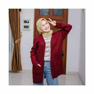Ootd hijab hijau army tampil keren layak tentara delia hijab. Cardigan Rajut Wanita Agatha Long Kardigan | Shopee Indonesia