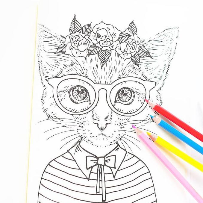 Both have provided services and companionship to humans for many centuries. Korean Fashionable Cat Coloring Book Buku Mewarnai Kucing Lucu Modis Shopee Indonesia