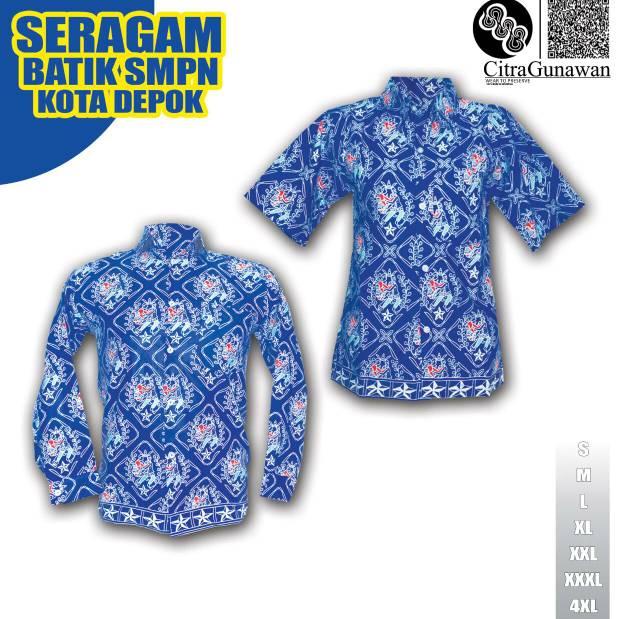Jual ART. 993881 SERAGAM BATIK SMP - BATIK DEPOK RESMI Indonesia|Shopee  Indonesia