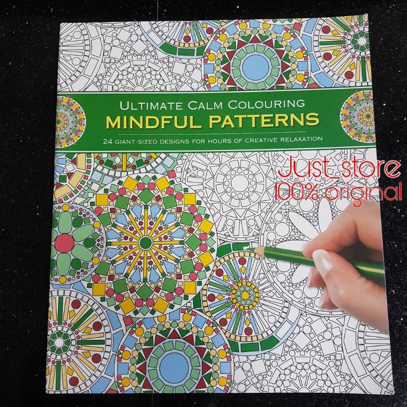 Coloring patterns can be addictive. Jual Adult Colouring Book Import Ult Calm Colouring Indonesia Shopee Indonesia