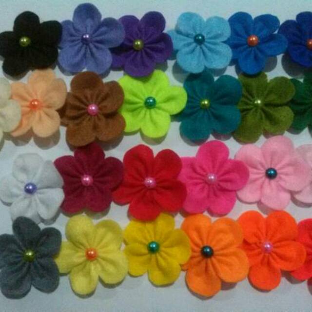 It is very easy to make at hom. Aplikasi Bunga Dari Kain Flanel Shopee Indonesia