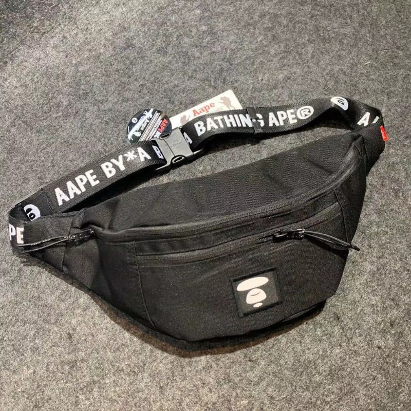  free keychain  waistbag kulit | tas selempang [ original kulit sapi 100% +. Jual Bape Aape Waistbag Double Colour Original Indonesia Shopee Indonesia
