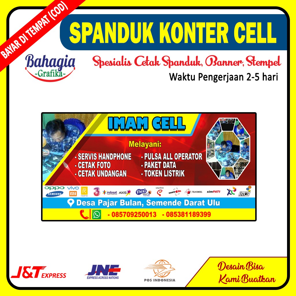 Saatnya kamu tidak perlu repot dan bingung, nih. SPANDUK KONTER PULSA CELL SELULER | Shopee Indonesia