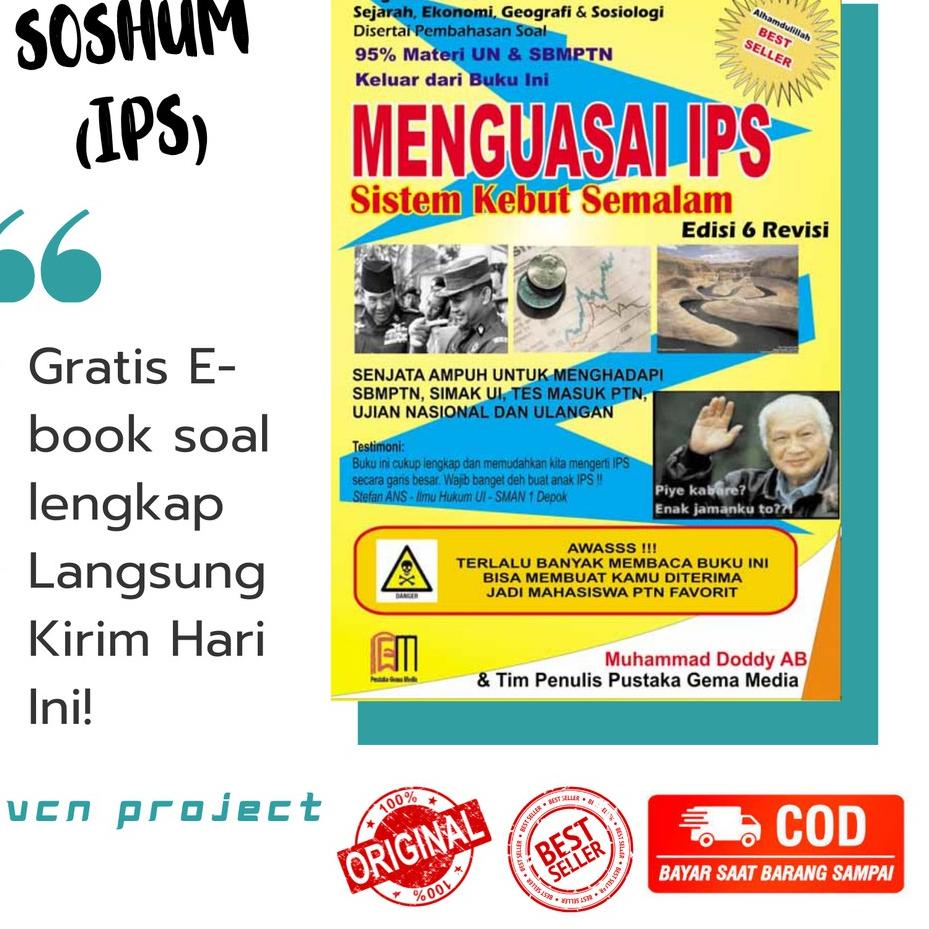 Hasna '22 · ptd world domination · nin · ning insri · aku . â 1RT BUKU SKS/ MENGUASAI IPS SISTEM KEBUT SEMALAM / BUKU