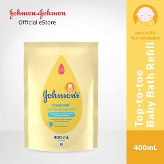 Sabun mandi multifungsi untuk bayi melembabkan dan menutrisi kulit bayi mengandung ekstrak susu dan beras hypoallergenic dan ph balanced tidak pedih di mata . 500ml Johnson's top to toe hair & body baby bath