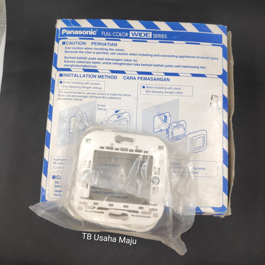 Plate / Frame / Gang / Kerangka Saklar / Stop Kontak Panasonic WEJ 78029W  Seri Double | Shopee Indonesia