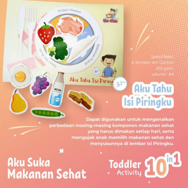 Kumpulan gambar kartun makanan bergizi galeri kartun cukup sampai disini . Ready Toddler Activity Aku Suka Makanan Sehat Shopee Indonesia