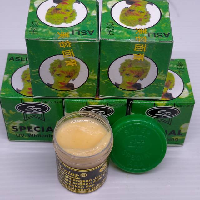 Cream sp ginseng asli dan palsu. Cream Pemutih Sp Hijau Kwalitas 1 Original Special Uv Whitening Isi 1ls Shopee Indonesia