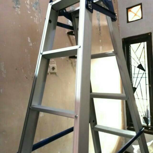 TANGGA LIPAT ALUMINIUM JUMBO 200 CM 2 METER KOKOH KUAT MURAH | Shopee  Indonesia