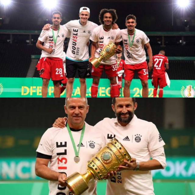 Rb leipzig overcame werder bremen to seal their place in the dfb cup final, where they will meet borussia dortmund, who thrashed holstein&nbsp;. Jual M L Kaos Double Winner 2020 Juara Dfb Pokal 2020 Indonesia Shopee Indonesia