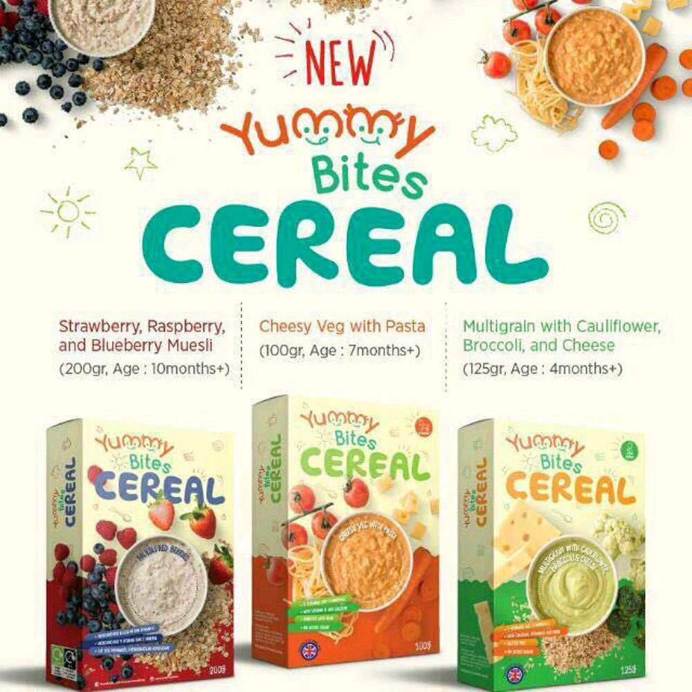 Jual Arsyad Babyshop Yummy Bites Cereal Bubur Cereal Makanan Pendamping ASI  Bebas Alergi Indonesia|Shopee Indonesia