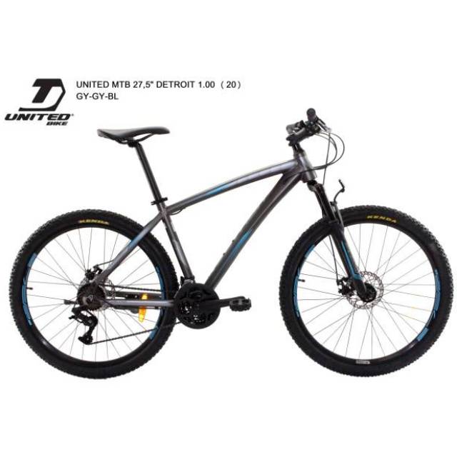 Sepeda united detroit 1 ukuran 27.5 inci. Sepeda 27 5 Mtb United Detroit 1 0 New 2020 Shopee Indonesia