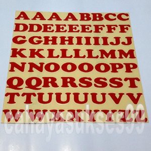 Sticker Cutting MOTOR Alphabet Abjad Warna MERAH Font Cooper RED Huruf Besar  A Sampai Z Stiker Refl | Shopee Indonesia