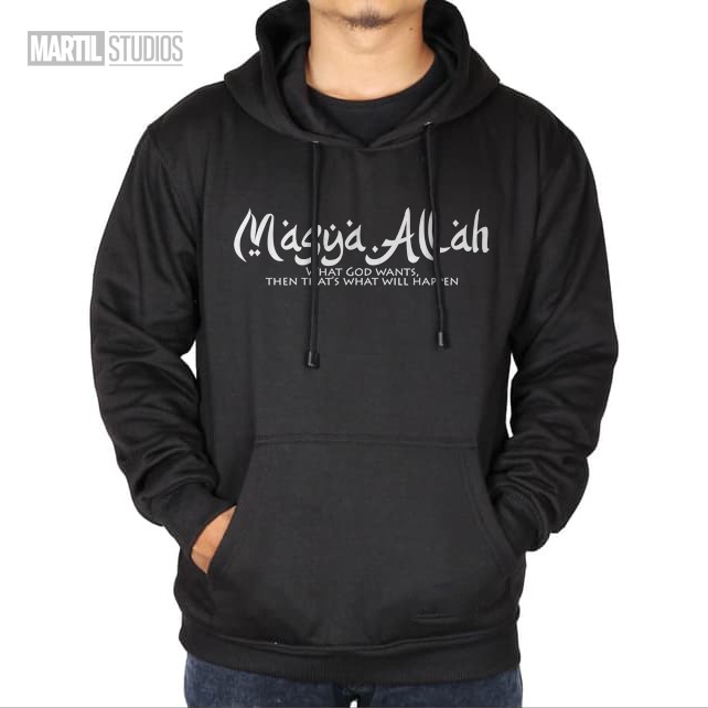 Jual SWEATER HOODIE DISTRO 3D MURAH DAKWAH ISLAM MASYA ALLAH ORIGINAL  MARTIL STUDIOS Indonesia|Shopee Indonesia