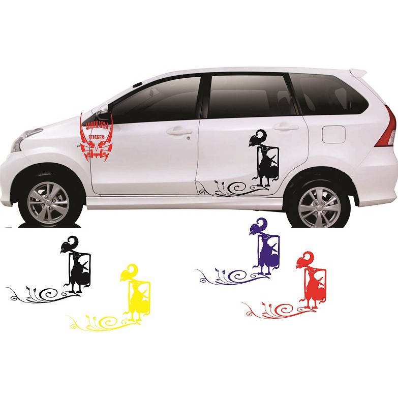 STIKER MOBIL WAYANG GATOT KOCO JANOKO PANDAWA LIMA PUNAKAWAN SEMUA MOBIL  RUSH TERIOS ALL CAR | Shopee Indonesia