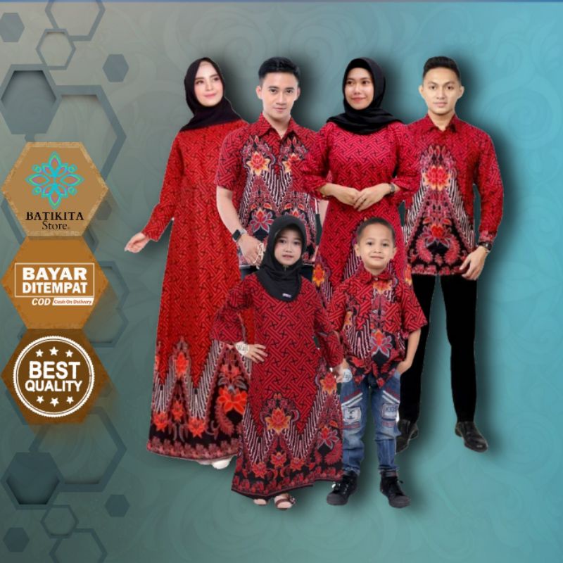 Batik Couple Keluarga & Pasangan Set Terlengkap Motif Bata Merah | Shopee Indonesia 800_X_800_jpg
