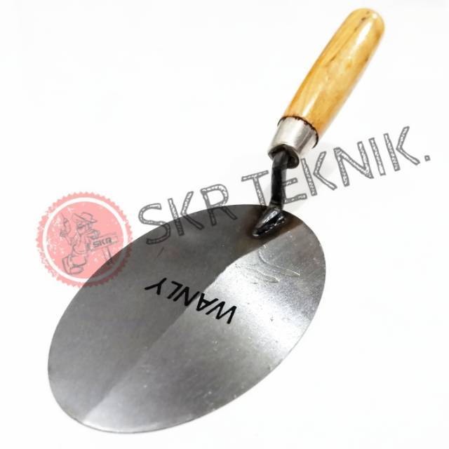 Jual sendok semen sendok tembok sendok aduk 6&quot; wanly oval/lancip  Indonesia|Shopee Indonesia