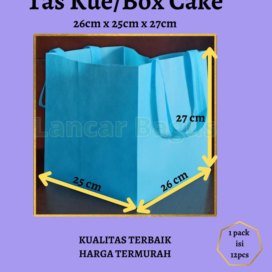 Totebag sudah cukup terkenal saat ini. Tas Kue Spunbond Goodie Bag 26cx25x27cm Box Cake Shopee Indonesia