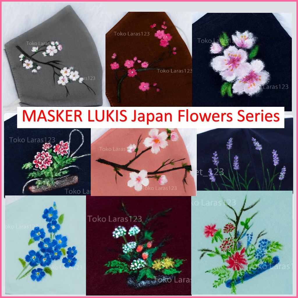 Jual Masker Katun Lukis Bunga Jepang Earloop Dan Hijab Indonesia|Shopee Indonesia 1024_X_1024_jpg