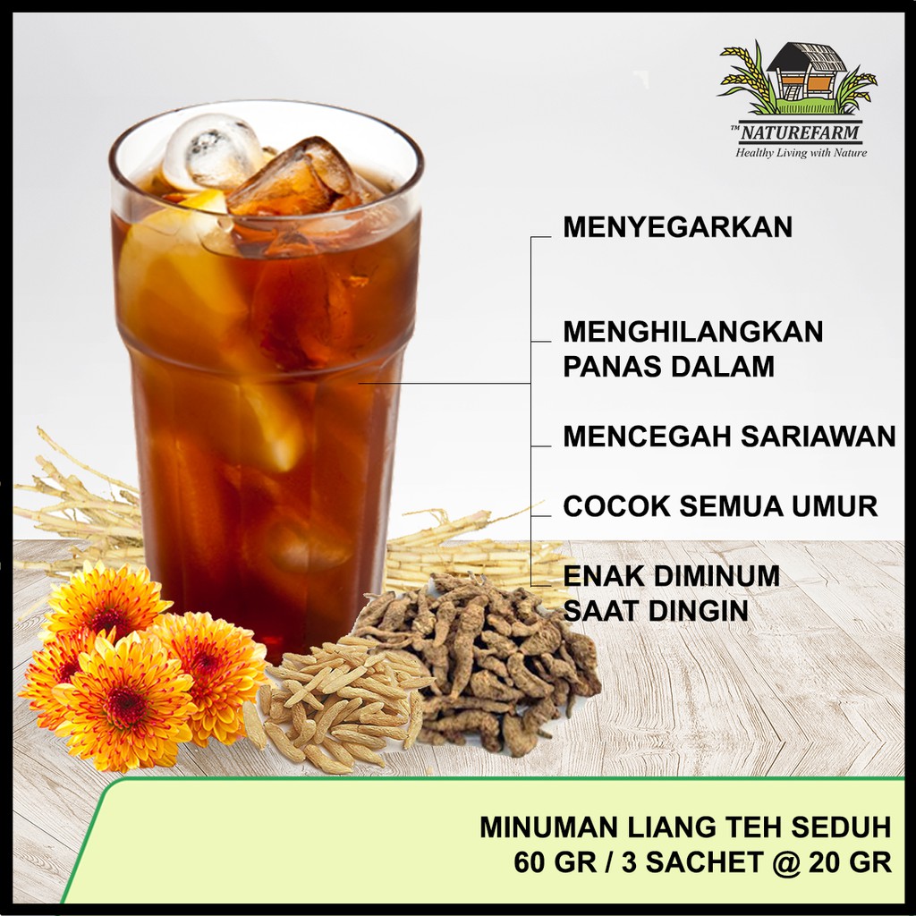 MINUMAN LIANG TEH SEDUH NATURE FARM | Shopee Indonesia