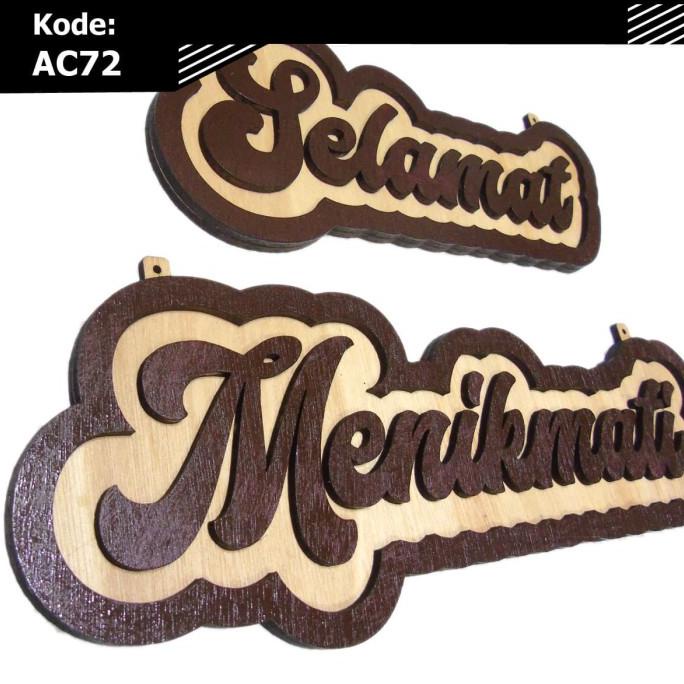 Huruf Selamat Menikmati Ac72 | Ucapan Selamat | Tulisan Selamat Kode 1735 |  Shopee Indonesia