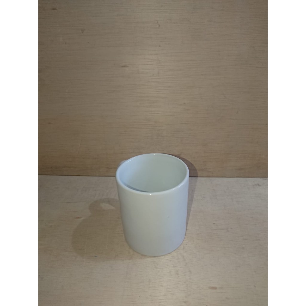 Gelas Mug Keramik Putih Polos Kaibon 12 oz | Shopee Indonesia