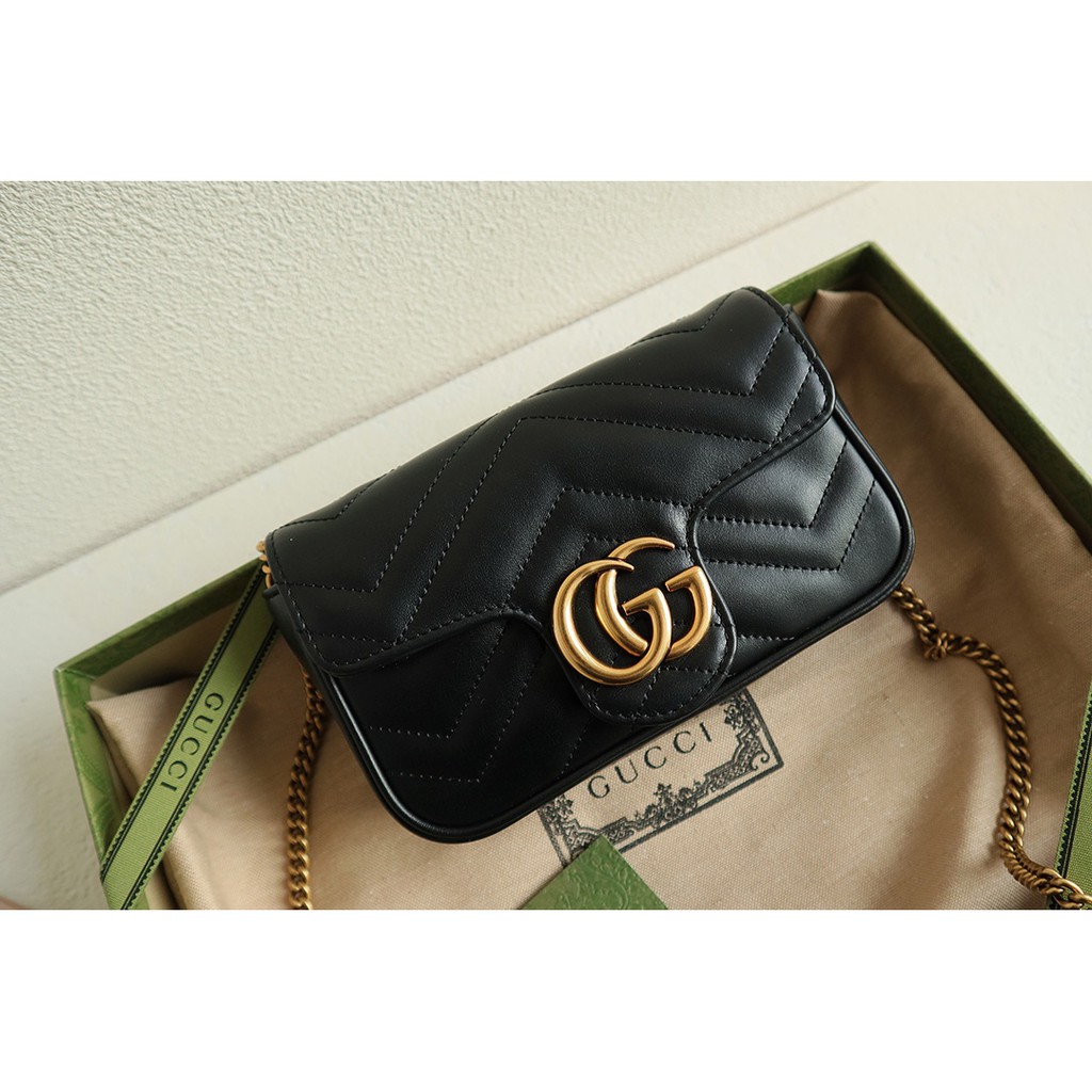 Gucci soho leather shoulder chain strap handbag nr. Gucci Shoulder Bag Crossbody Bag Coin Purse Chain Bag Shopee Indonesia
