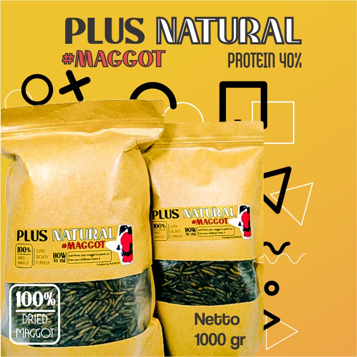Pakan Pelet Makanan Maggot BSF 1kg untuk badan bulky dan warna putih koi |  Shopee Indonesia