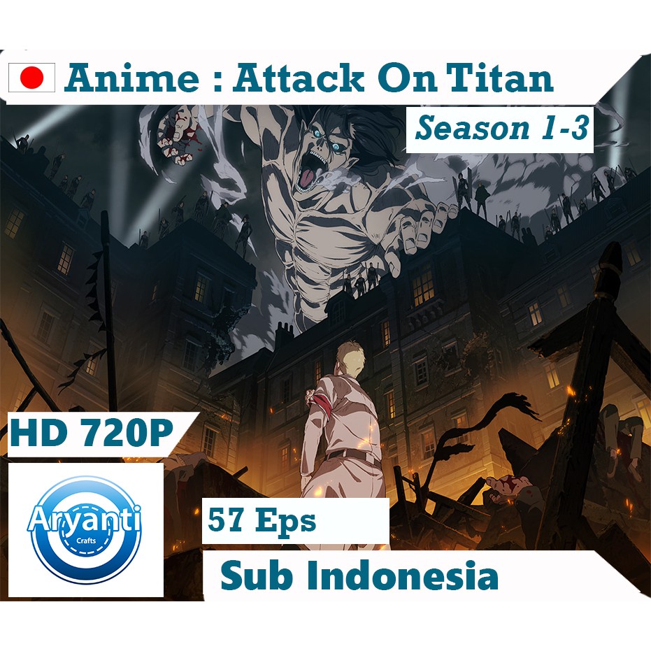 Attack on titan season 1 subtitles english. Kaset Dvd Shingeki No Kyojin Attack On Titan Season 1 3 Hd 720p Sub Indonesia Shopee Indonesia