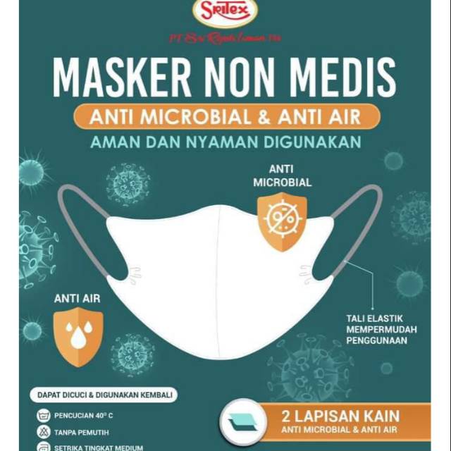 That's why we need to wear a face mask if we go outside. Ready Masker Cuci Ulang Anti Virus Sritex Original 100 Shopee Indonesia